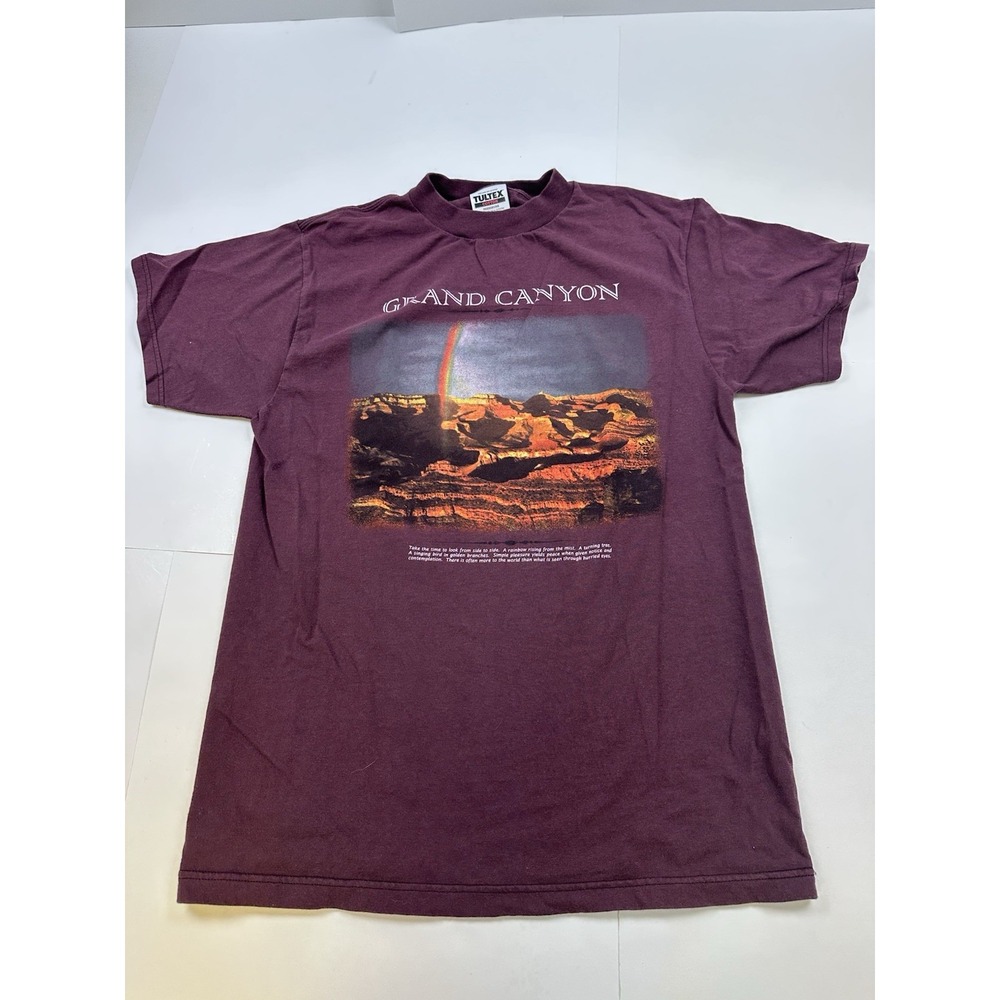 Vintage Grand Canyon T Shirt Medium Single Stitch Nature Tultex